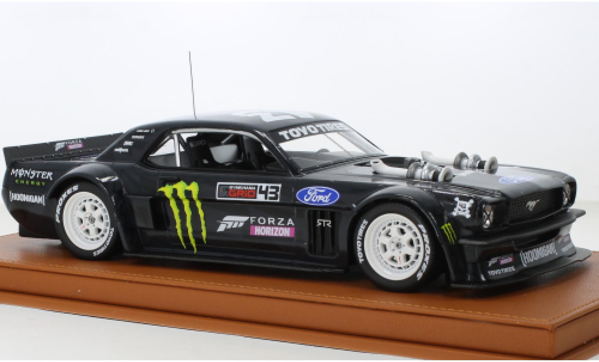 Ford Mustang 1/18 Topmarques Collectibles Hoonigan matte noir 1965 diecast model cars