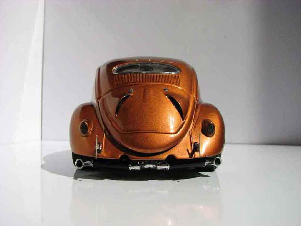 Volkswagen Kafer Base coccinelle ovale orange burn 1/18 Burago