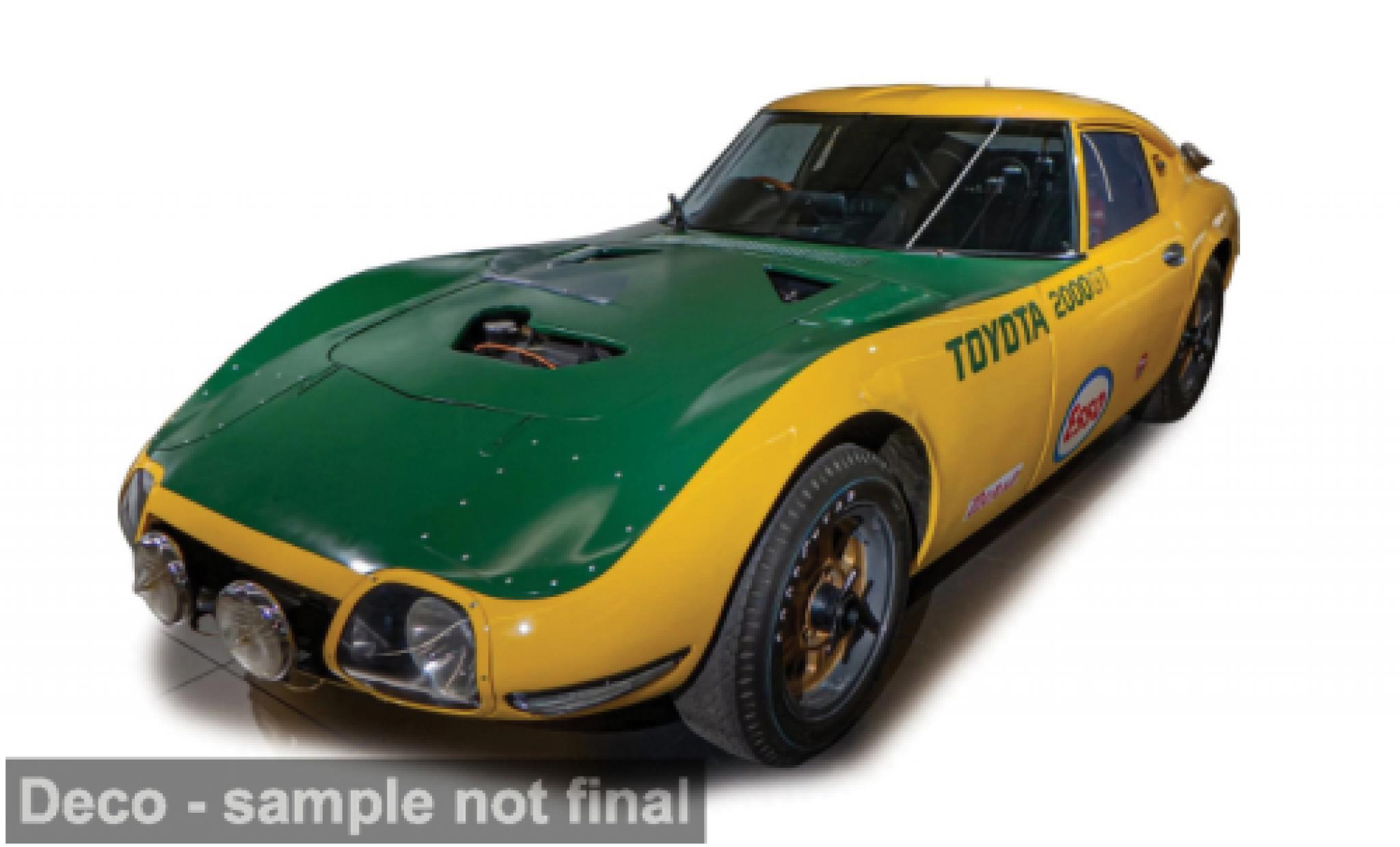Toyota 2000 GT 1/64 IXO America yellow/green 1966 1:64 diecast model cars