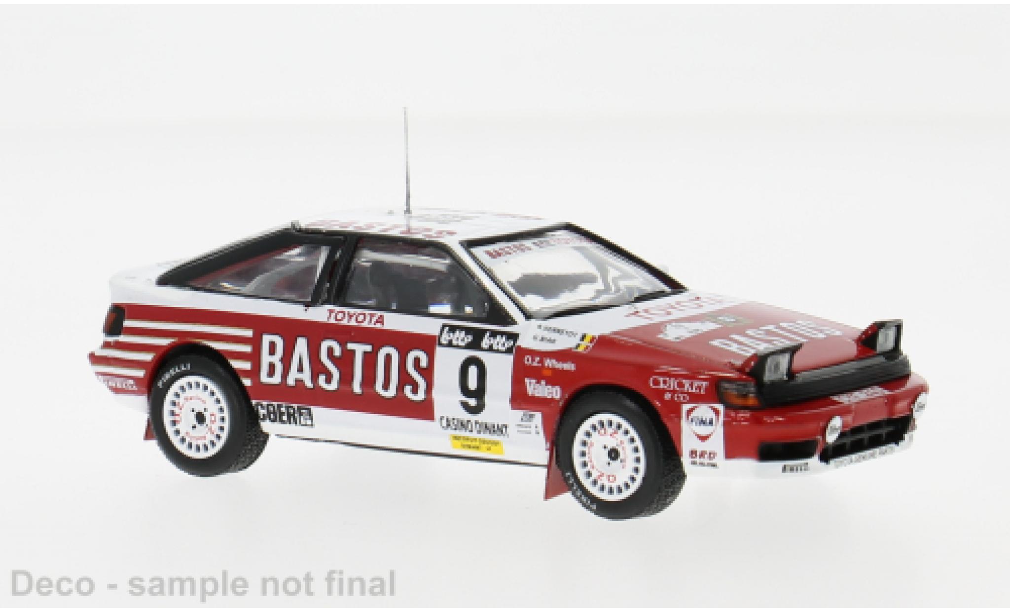 Toyota Celica 1/43 IXO GT-4 (ST 165) Circuit des Ardennes 1990 #9 R.Verreydt/G.Biar 1:43 diecast model cars