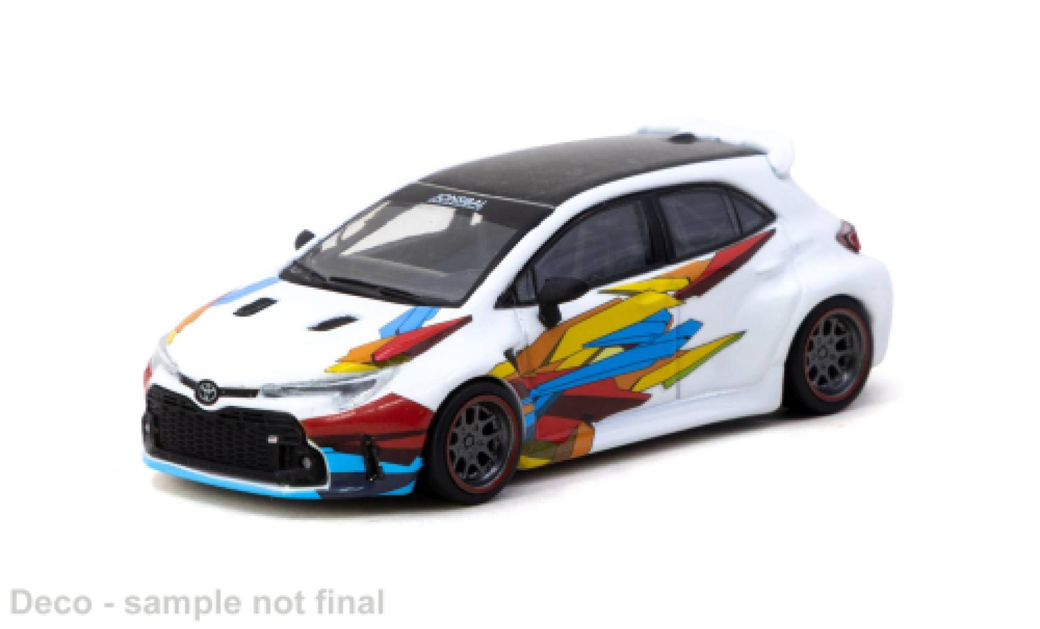 Toyota Corolla 1/64 Tarmac Works GR Widebody white/Dekor 2025 1:64 diecast model cars