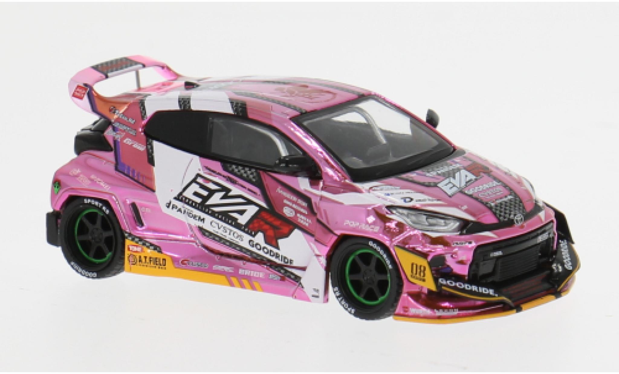 Toyota Yaris 1/64 Pop Race GR Eva RT 1:64 diecast model cars
