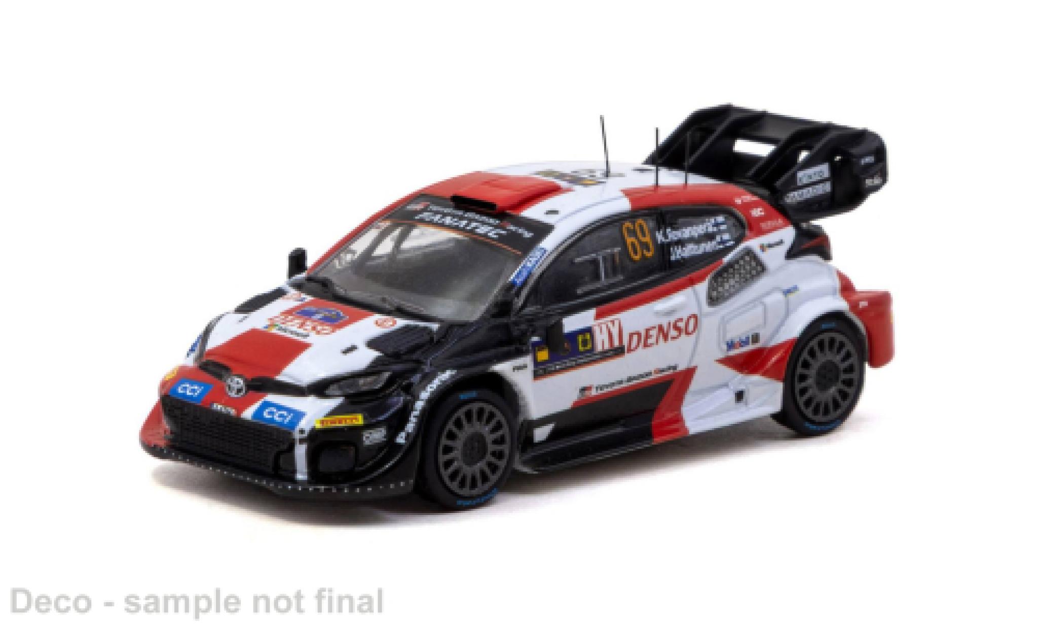 Toyota Yaris 1/64 Tarmac Works GR Rally 1 Hybrid Central European Rally 2023 K.Rovanper&auml; 1:64 diecast model cars