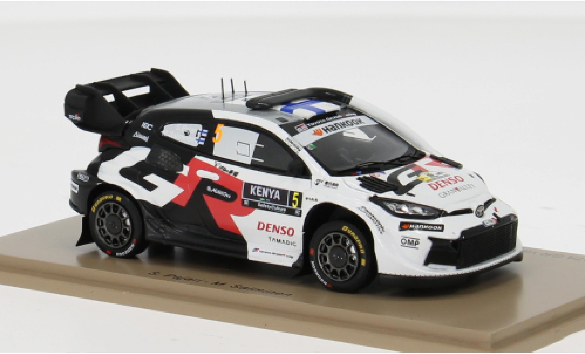 Toyota Yaris 1/43 Spark GR Rally 1 Rallye Safari 2025 #5 S.Pajari/M.Salminen 1:43 diecast model cars