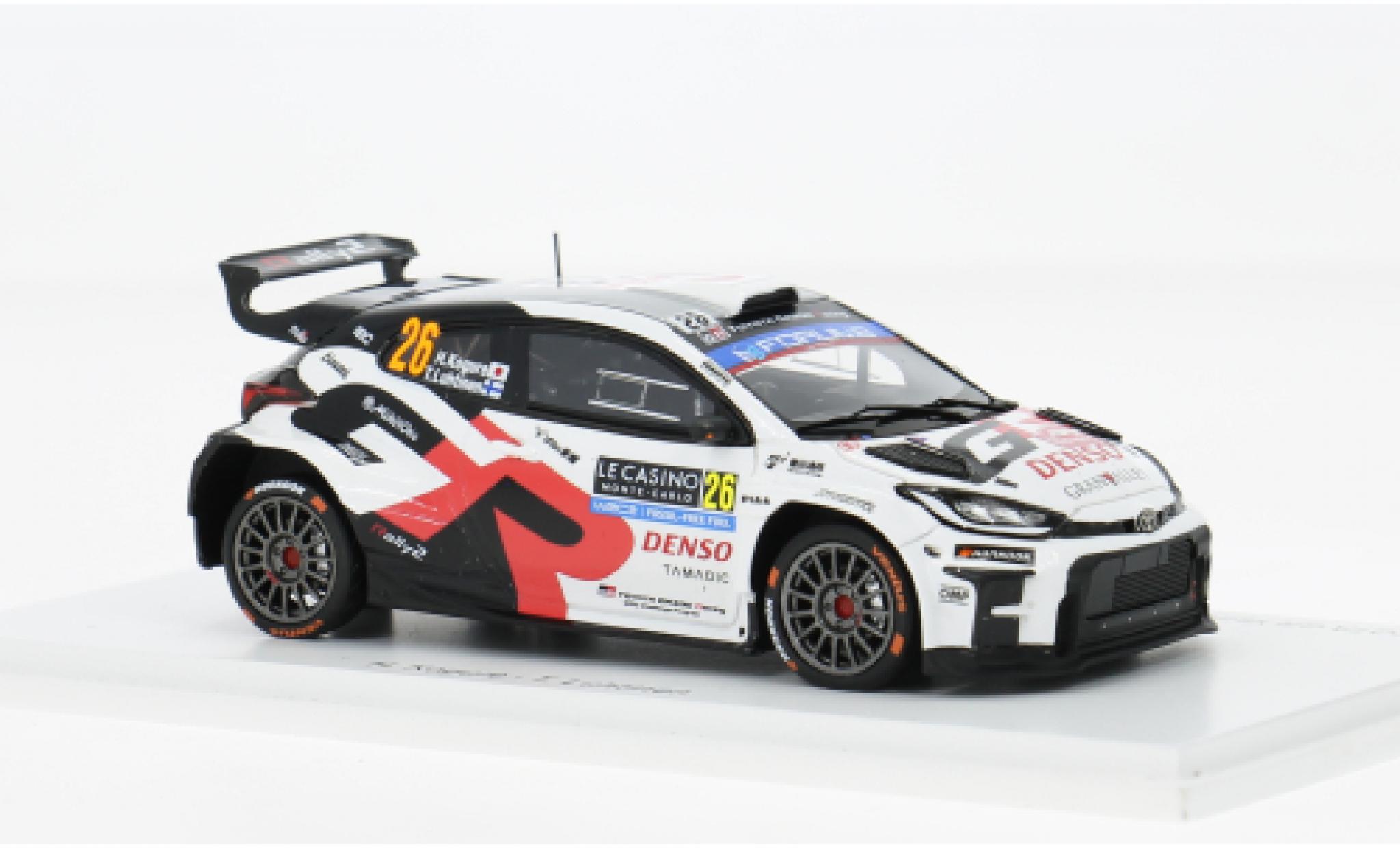 Toyota Yaris 1/43 Spark GR Rally 2 Rally Monte Carlo 2025 #26 H.Kogure/T.Luhtinen 1:43 diecast model cars