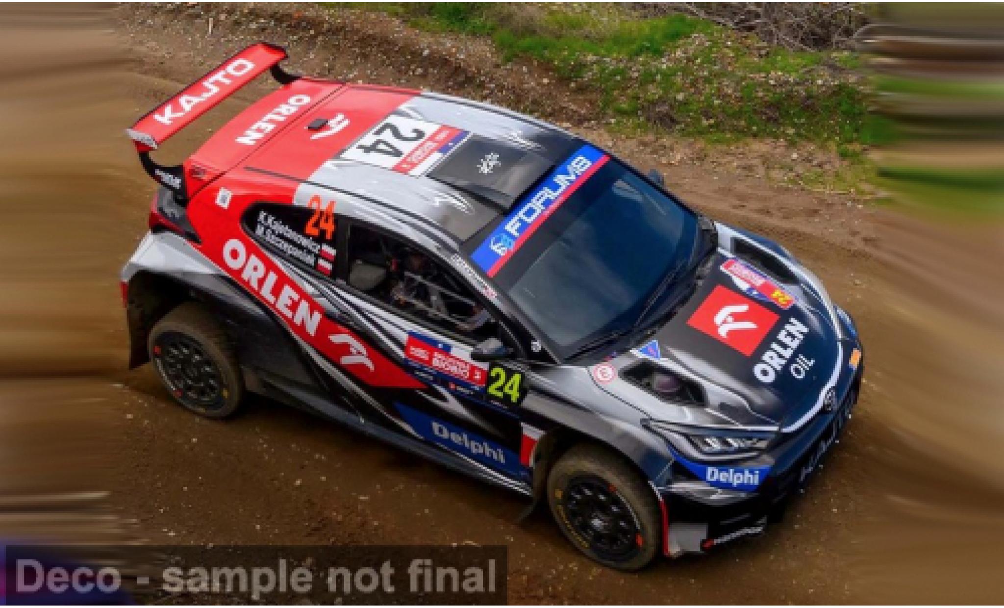 Toyota Yaris 1/43 IXO GR Rally 2 Rally Chile 2025 #24 K.Kajetanowicz/M.Szczepaniak 1:43 diecast model cars