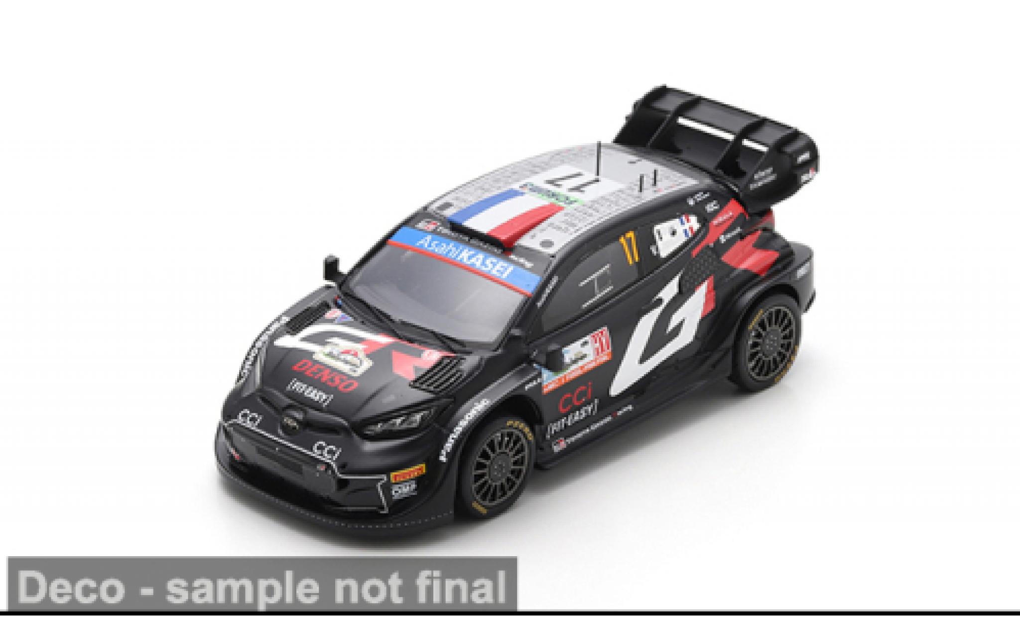 Toyota Yaris 1/43 Spark GR Rally1 Hybrid Rally Japan 2024 #17 S.Ogier/V.Landais 1:43 diecast model cars