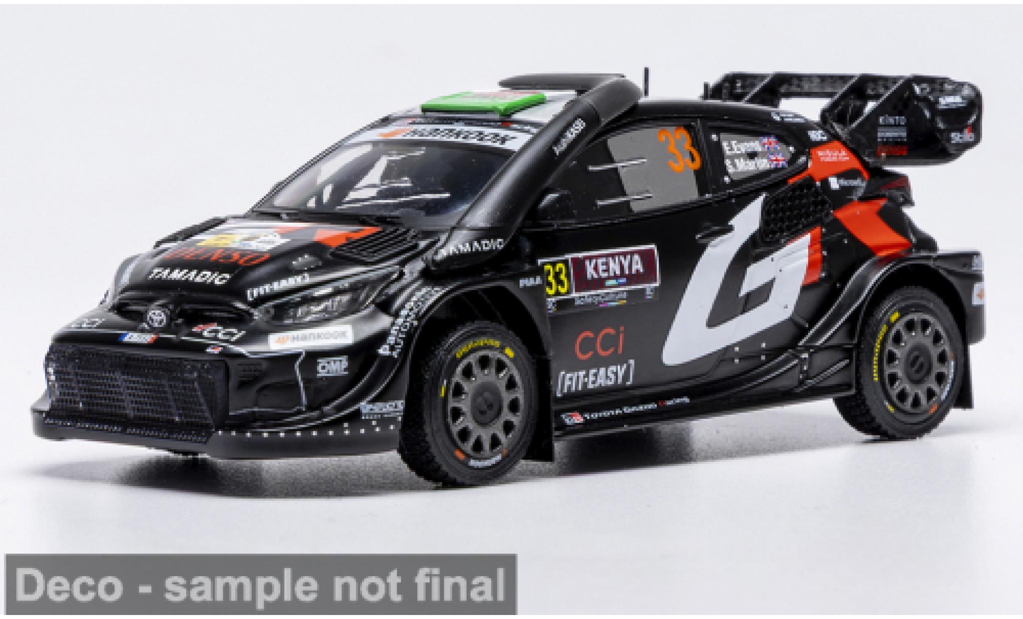Toyota Yaris 1/43 IXO GR Rally1 Safari Rally Kenia 2025 #33 E.Evans/S.Martin 1:43 diecast model cars