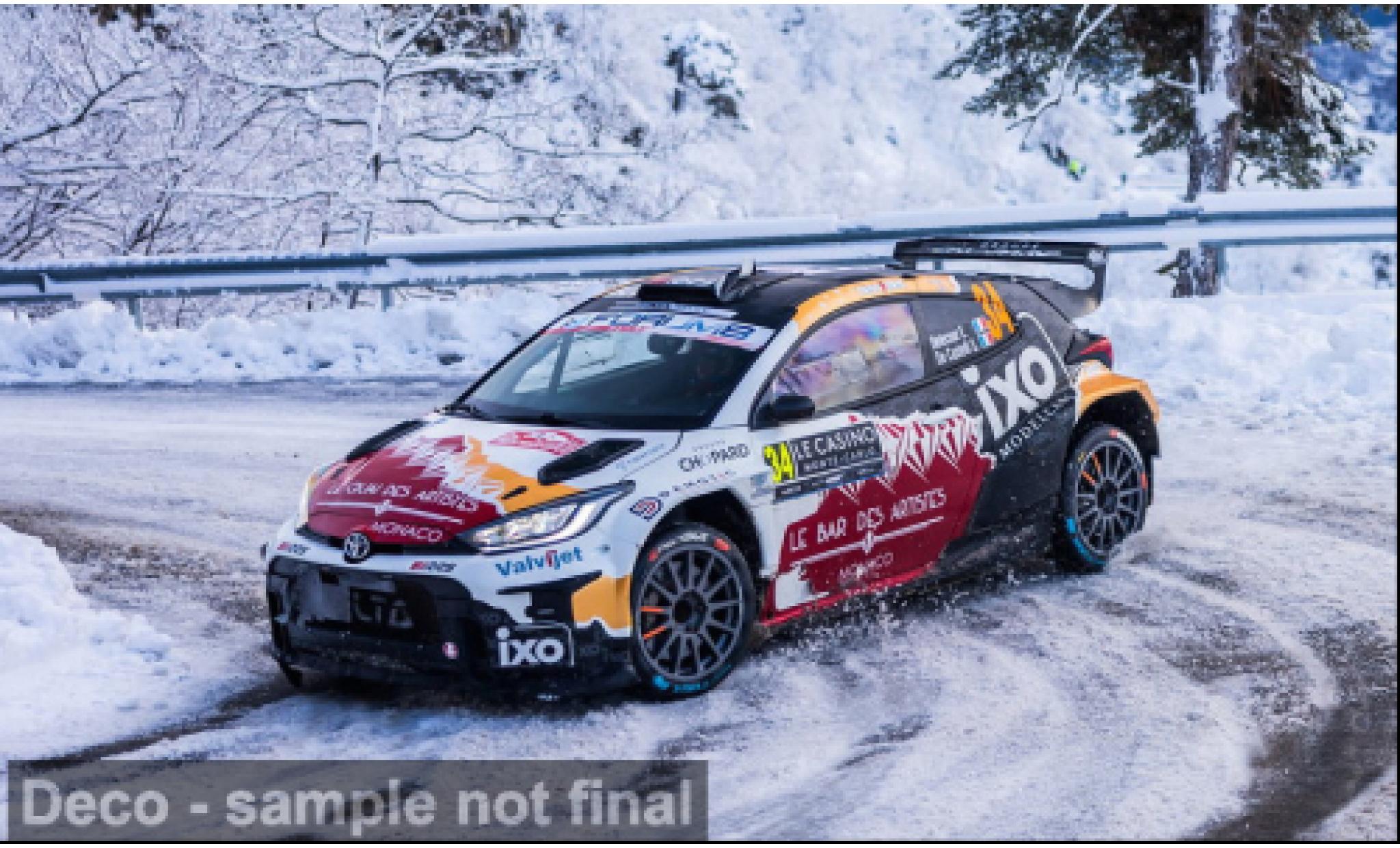 Toyota Yaris 1/43 IXO GR Rally2 Rally Monte Carlo 2026 #34 E.Delecour/S.De Castelli 1:43 diecast model cars