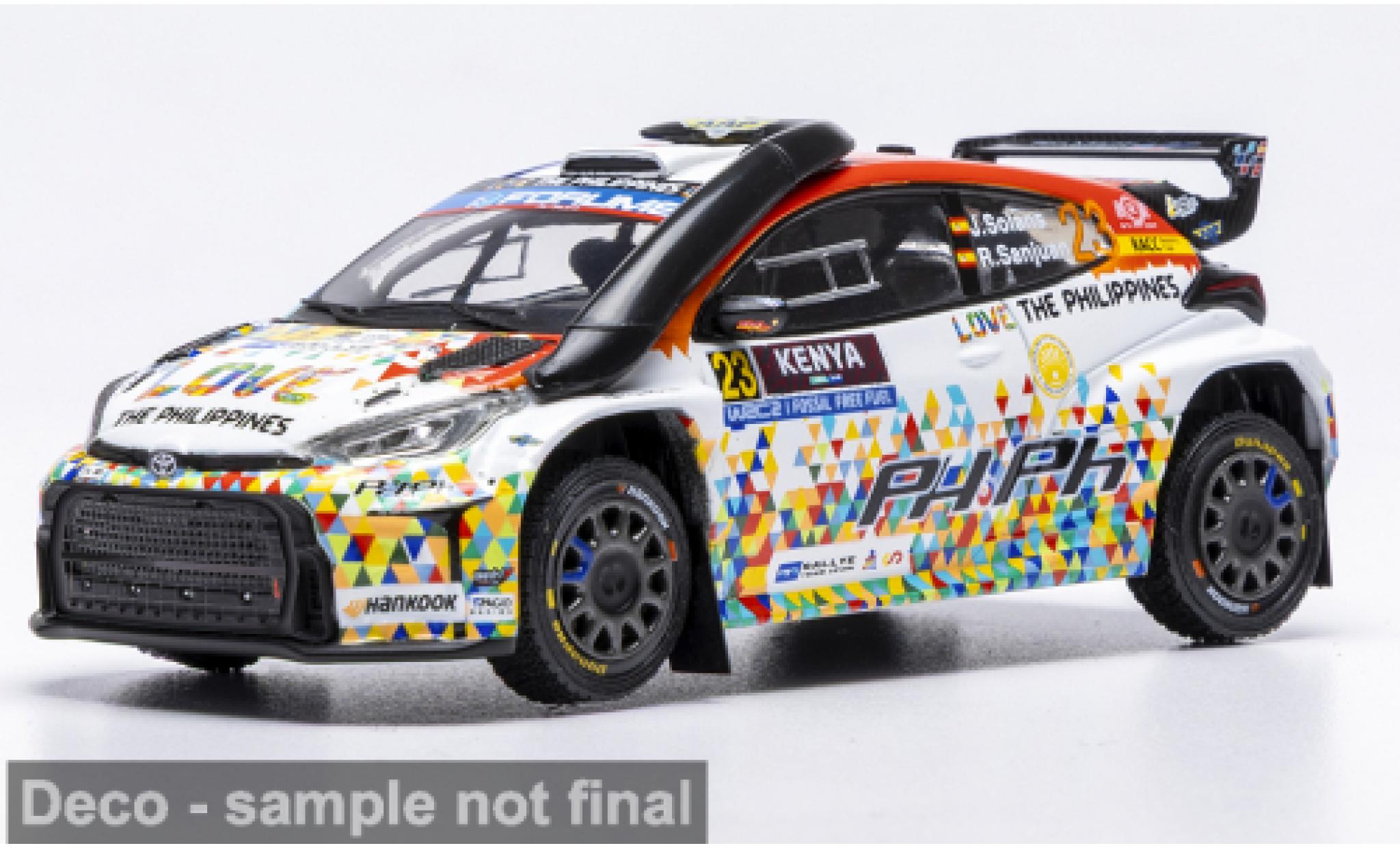 Toyota Yaris 1/43 IXO GR Rally2 Safari Rally Kenia 2025 #23 J.Solans/R.Sanjuan 1:43 diecast model cars