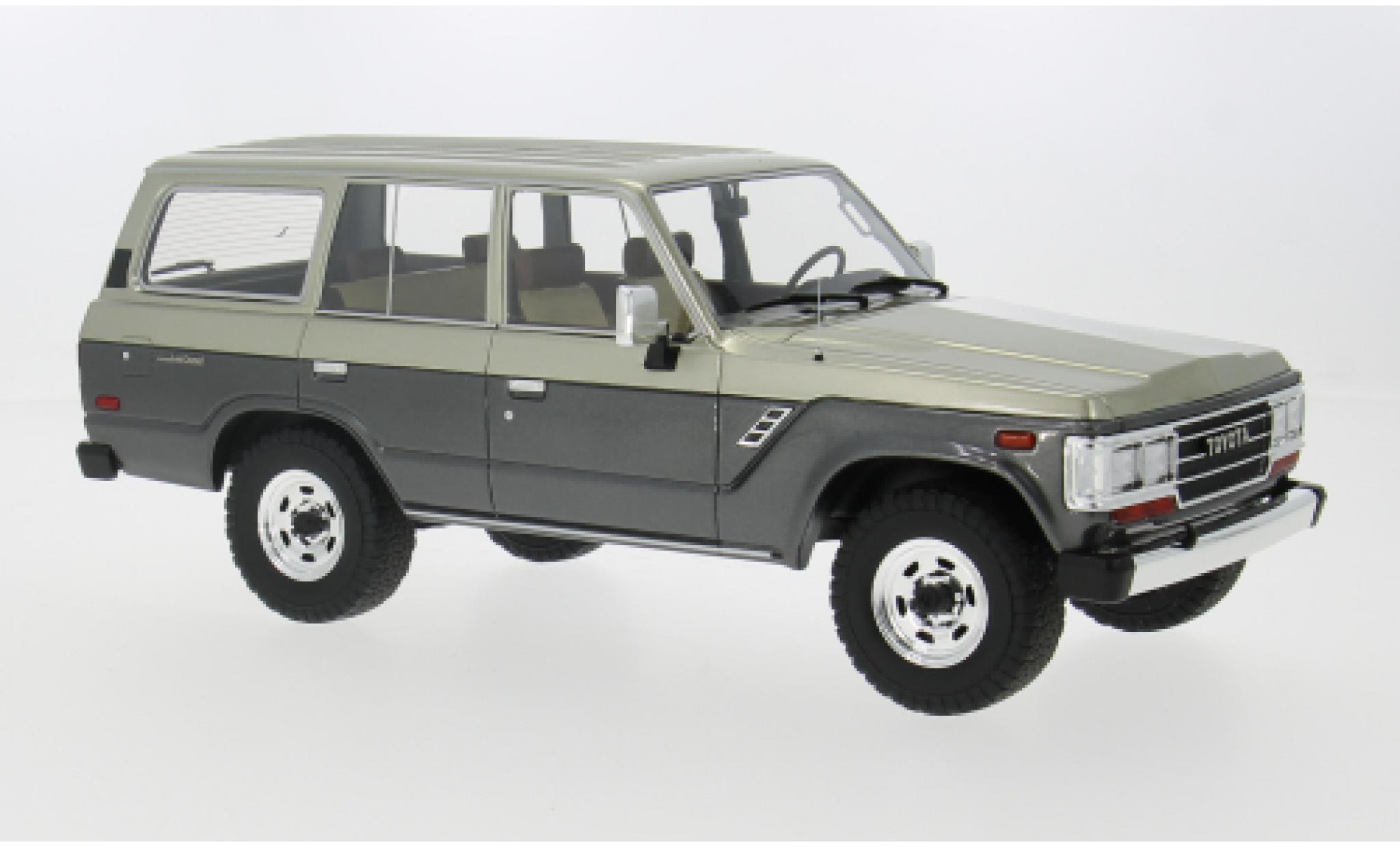 Toyota Land Cruiser 1/18 Lucky Step Models (J60) silver/grey 1987 1:18 diecast model cars