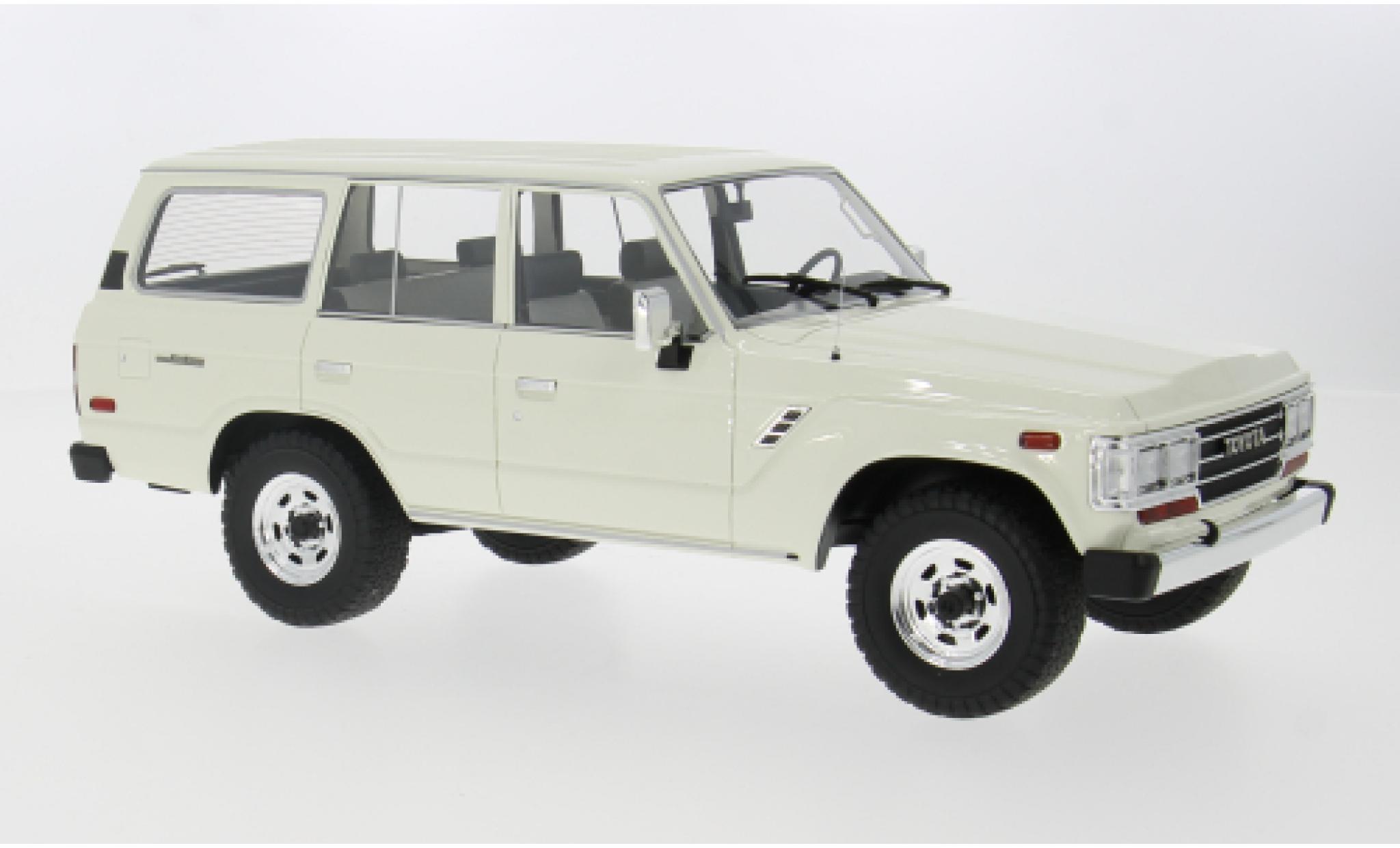 Toyota Land Cruiser 1/18 Lucky Step Models (J60) white 1987 1:18 diecast model cars