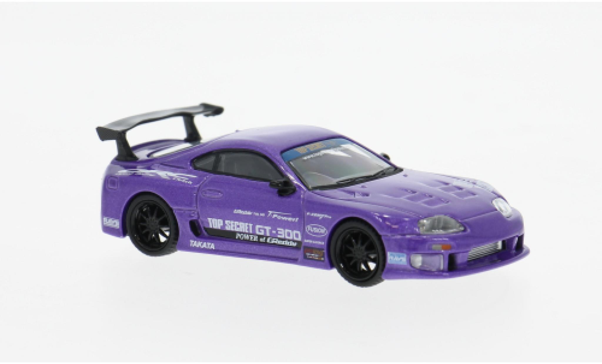 Toyota Supra 1/64 Mini GT (A80) Top Secret GT-300 purple 2014 1:64 diecast model cars