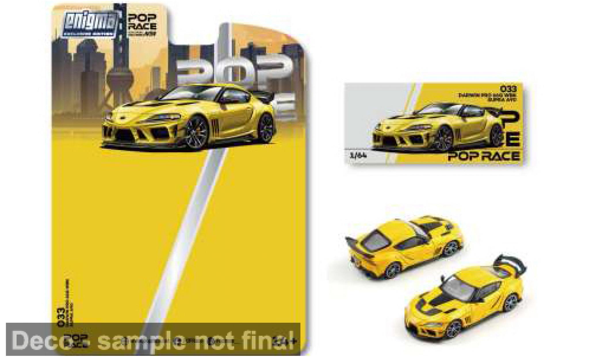 Toyota Supra 1/64 Pop Race A90 Darwin PRO yellow 1969 1:64 diecast model cars