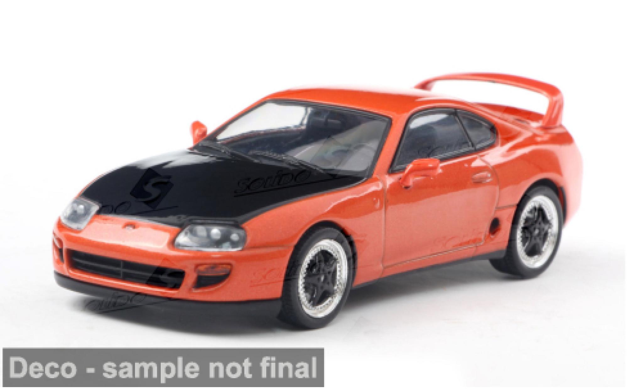 Toyota Supra 1/43 Solido MK4 orange/black 1:43 diecast model cars