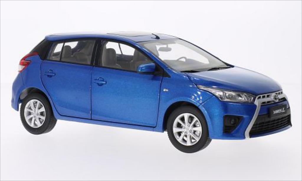 Toyota Yaris 1/18 Paudi blue 2014 diecast model cars