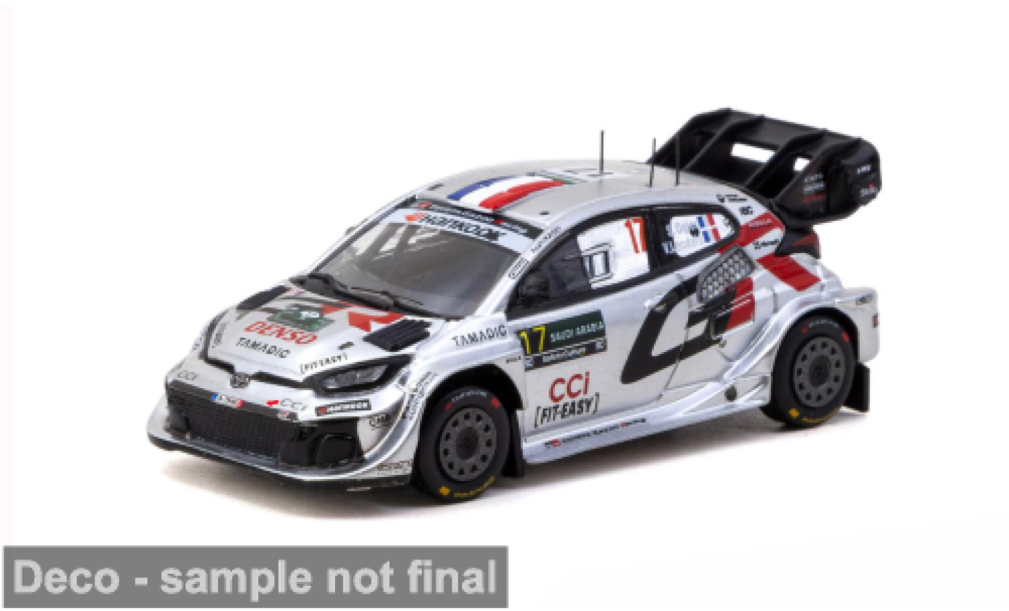 Toyota Yaris 1/64 Tarmac Works GR Rally 1 Rally Saudi Arabia 2025 #17 1:64 diecast model cars