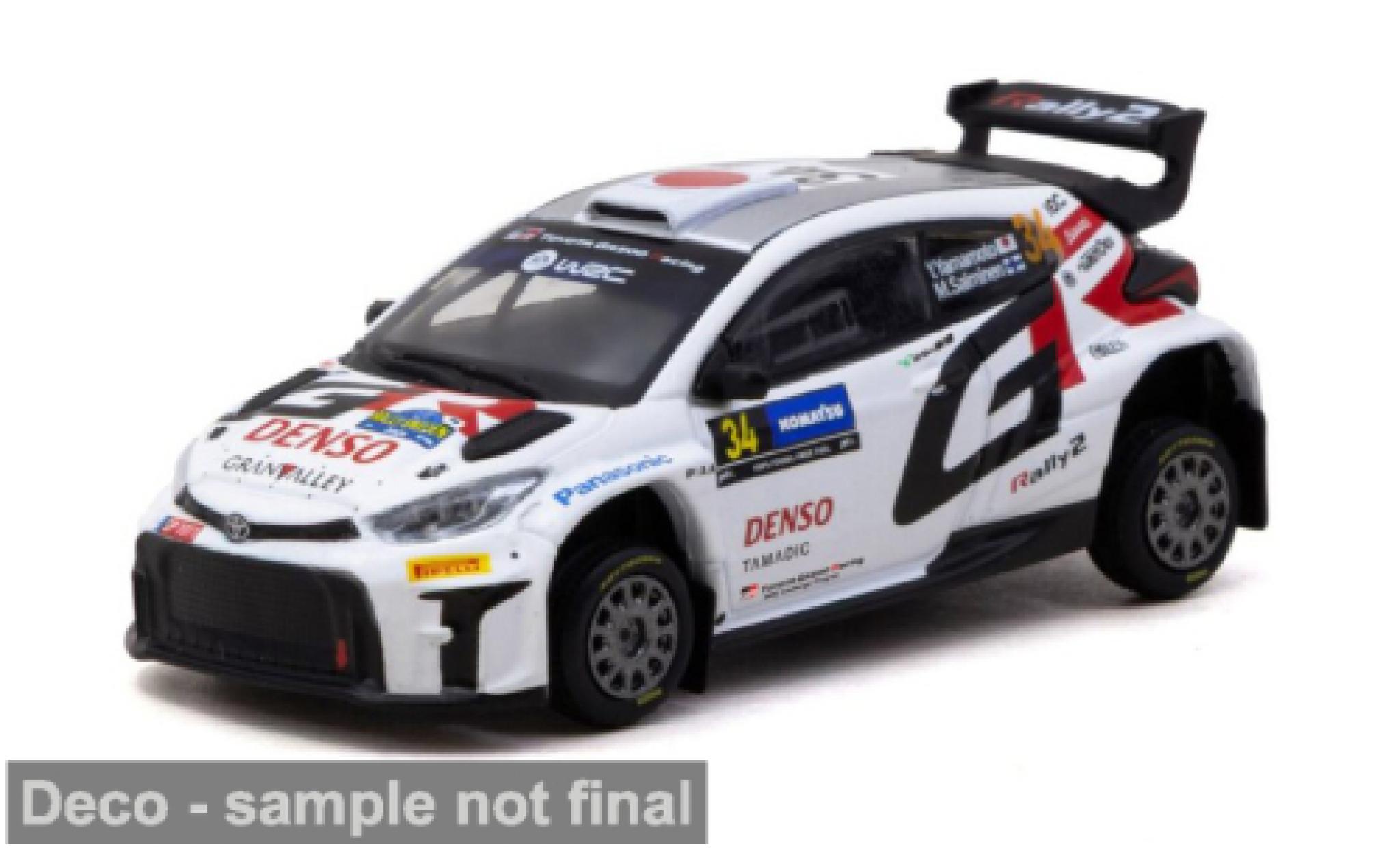Toyota Yaris 1/64 Tarmac Works GR Rally 2 Rally Schweden 2024 #34 Y.Yamamoto 1:64 diecast model cars