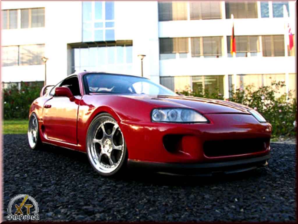 Toyota Supra 1/18 Kyosho red jantes 8j x 18 aluminum hmc diecast model cars