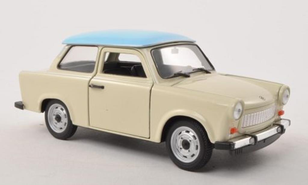 Trabant 601 1/24 Welly beige/blue diecast model cars