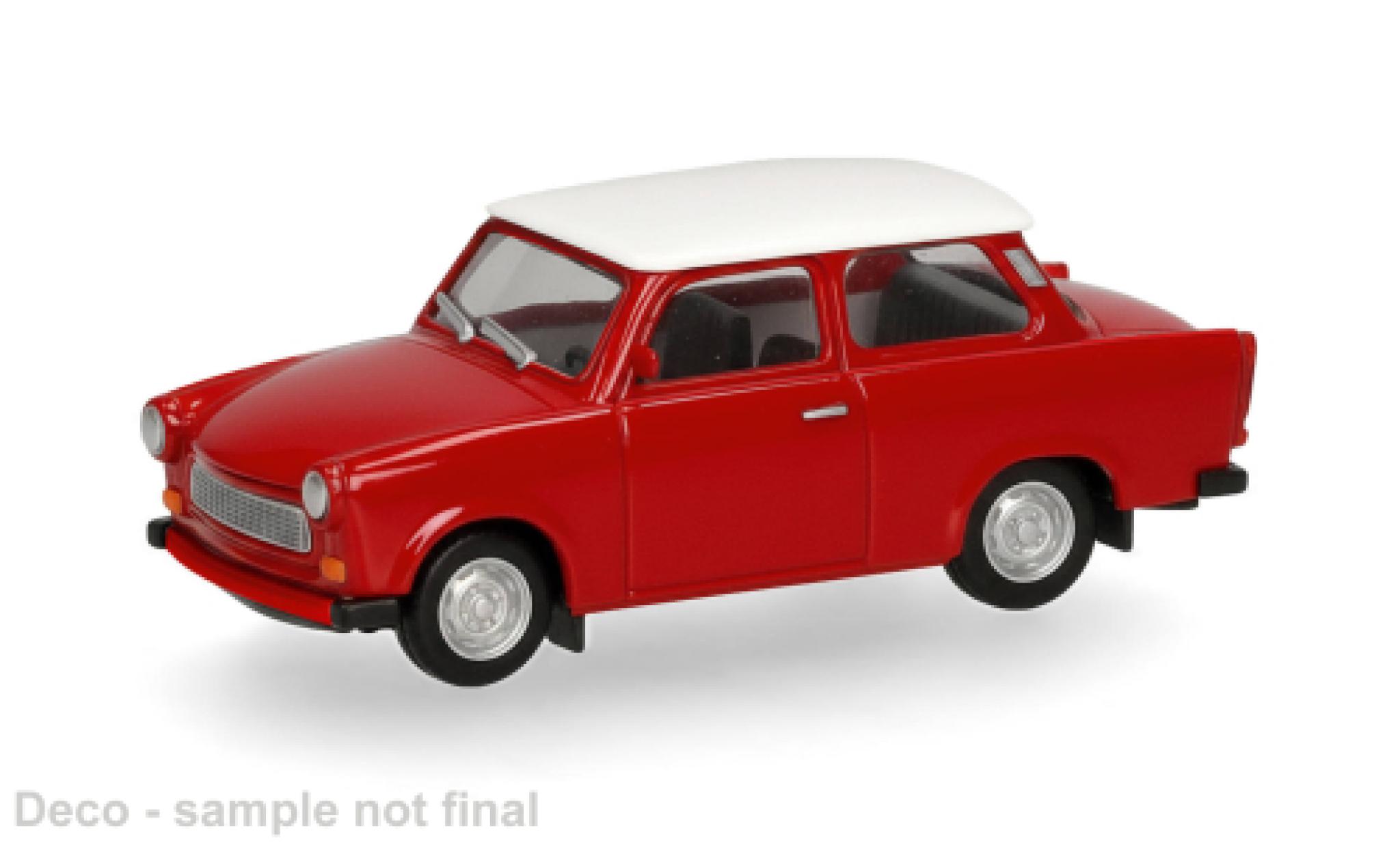 Trabant 601 1/87 Herpa red/white 1:87 diecast model cars