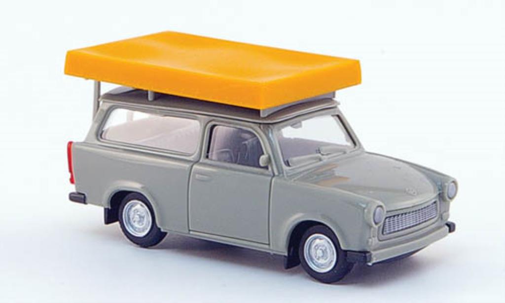 Trabant 601 1/87 Herpa Universal grey mit Dachzelt im Fahrzustand diecast model cars