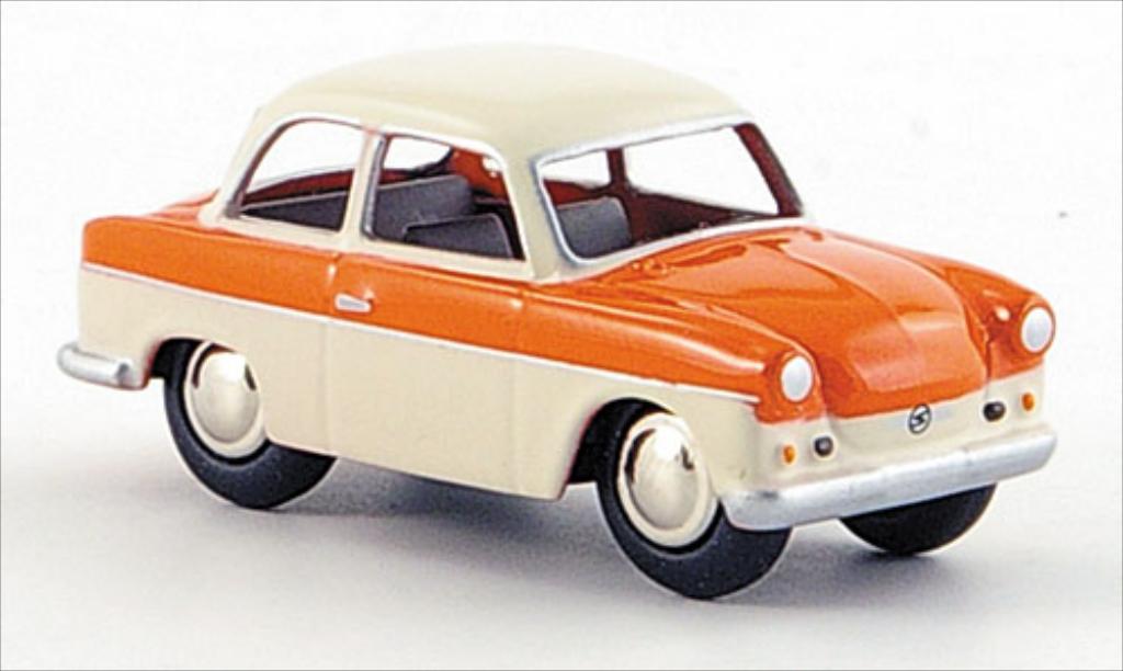 Trabant P50 1/87 Bub lachs/creme diecast model cars