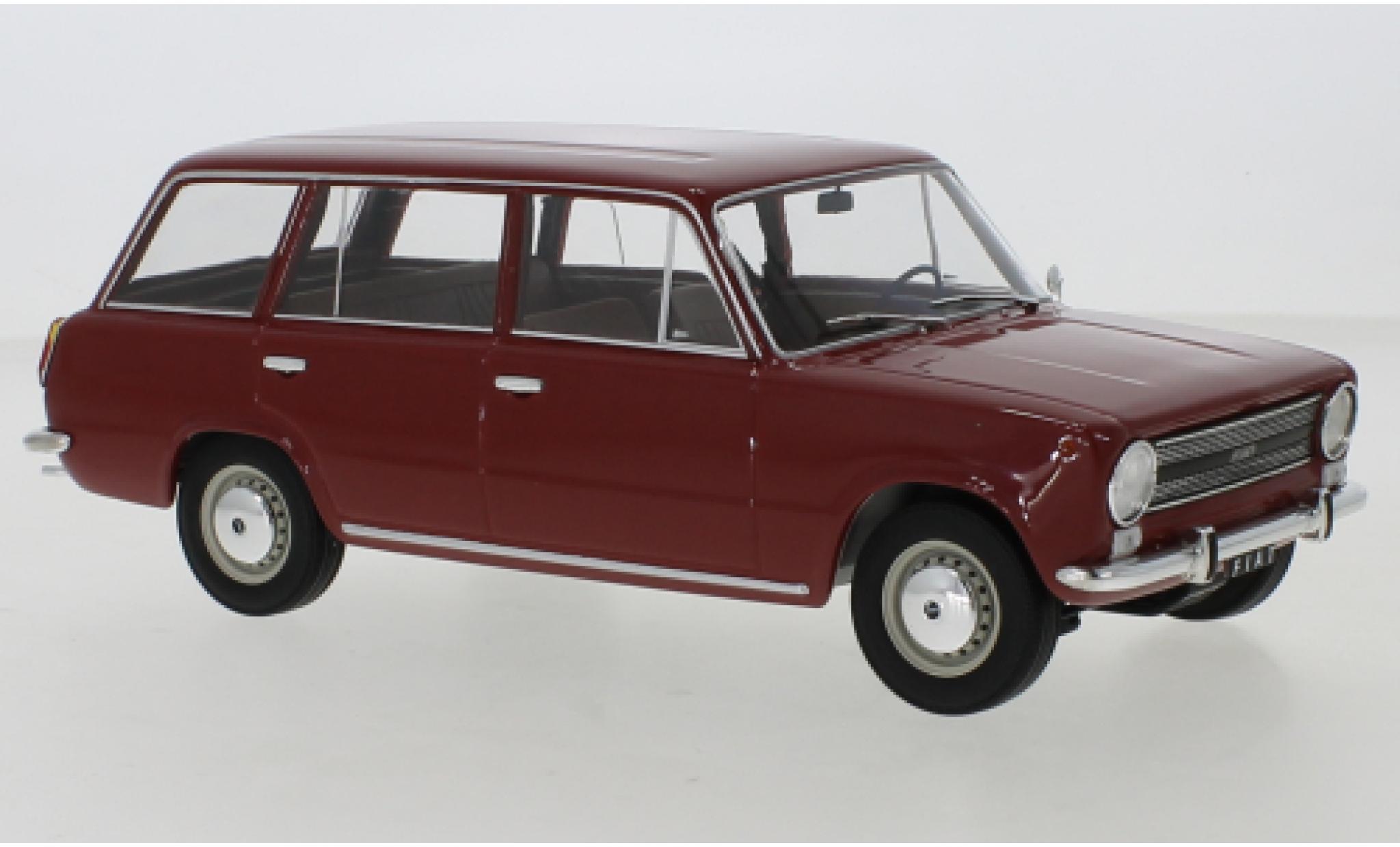 Fiat 124 1/18 Triple 9 Collection Familiare red 1972 diecast model cars