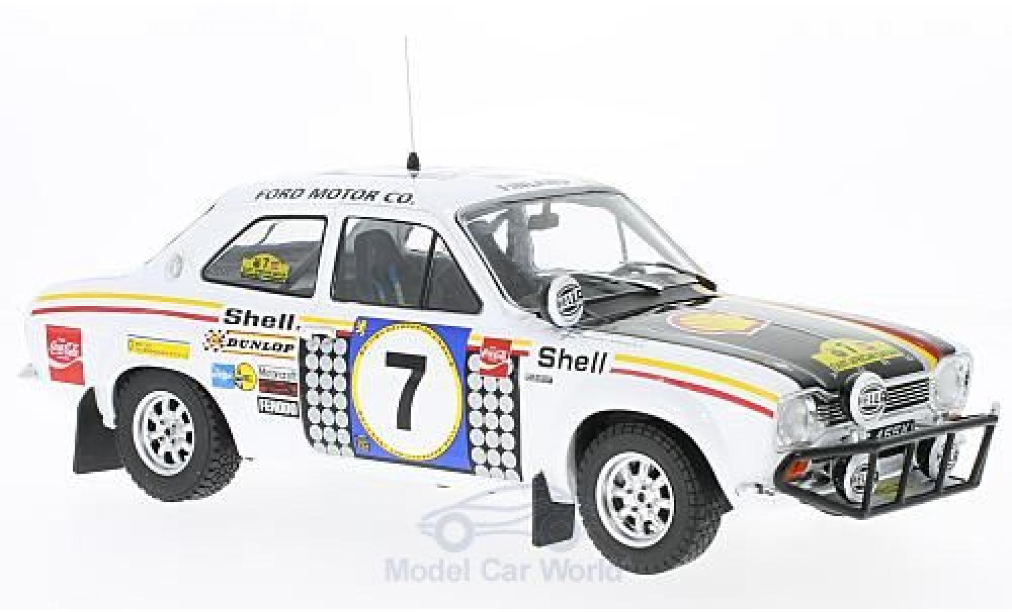 Ford Escort 1/18 Triple 9 Collection MK I RS 1600 No.7 Rally Safari 1972 H.Mikkola/G.Palm ohne Vitrine diecast model cars