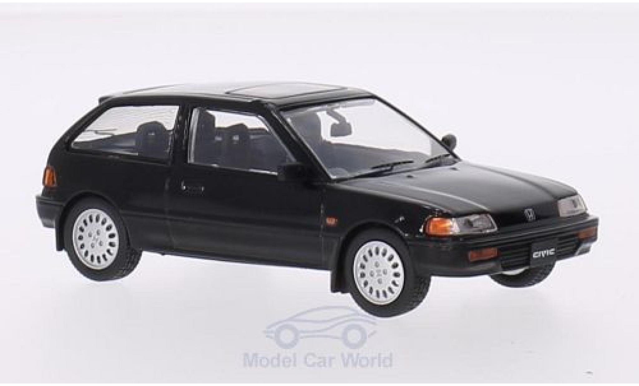Honda Civic 1/43 Triple 9 Collection black RHD 1987 diecast model cars