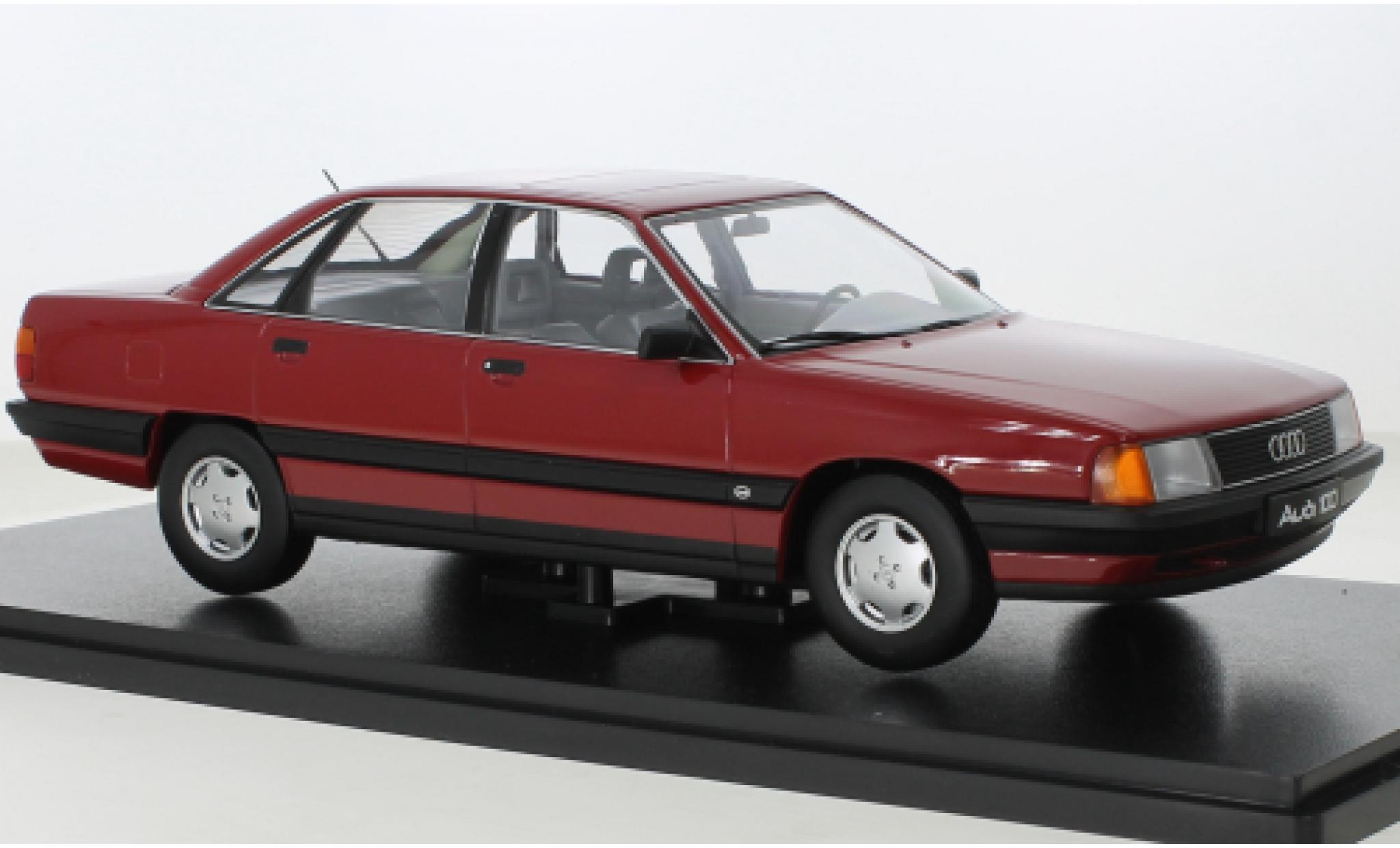 Audi 100 1/18 Triple 9 Collection (C3) red 1989 diecast model cars