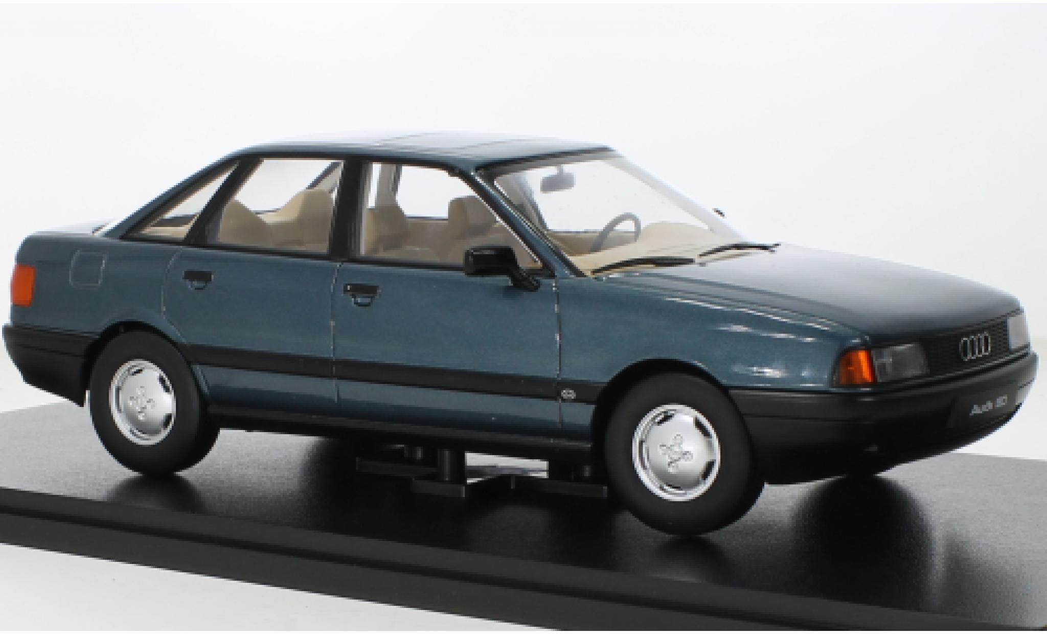 Audi 80 1/18 Triple 9 Collection (B3) metallise turquoise 1989 diecast model cars