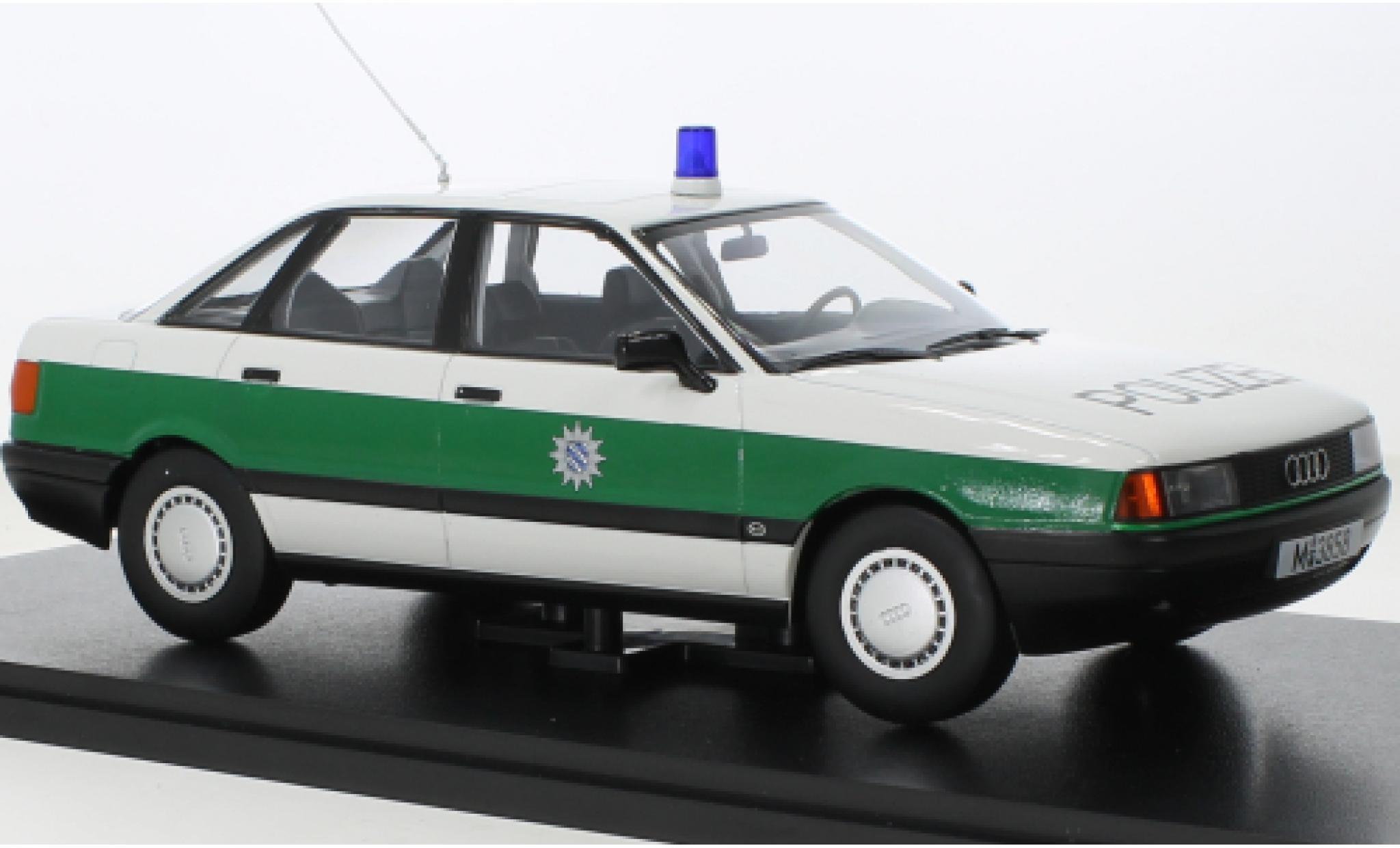 Audi 80 1/18 Triple 9 Collection (B3) police (D) 1989 diecast model cars