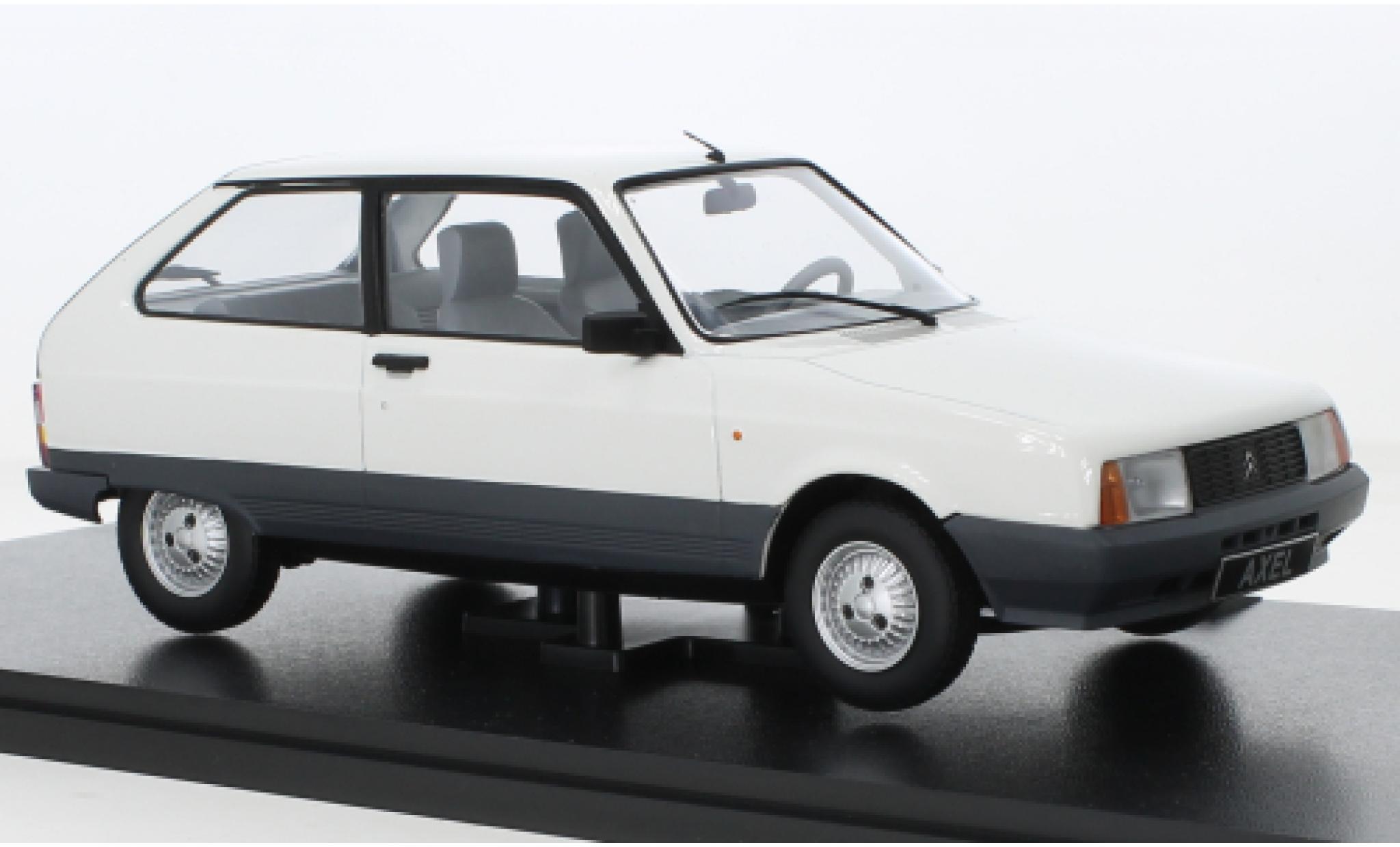 Citroen AX 1/18 Triple 9 Collection Axel 12 TRS white 1990 diecast model cars