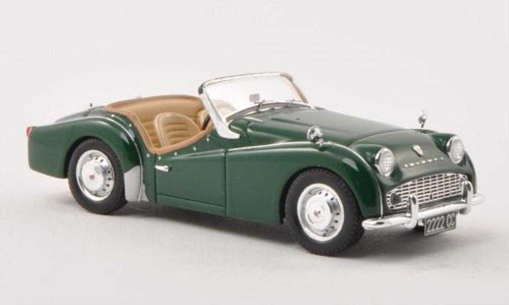 Triumph TR3 A 1/43 Spark A grun RHD 1957 diecast model cars