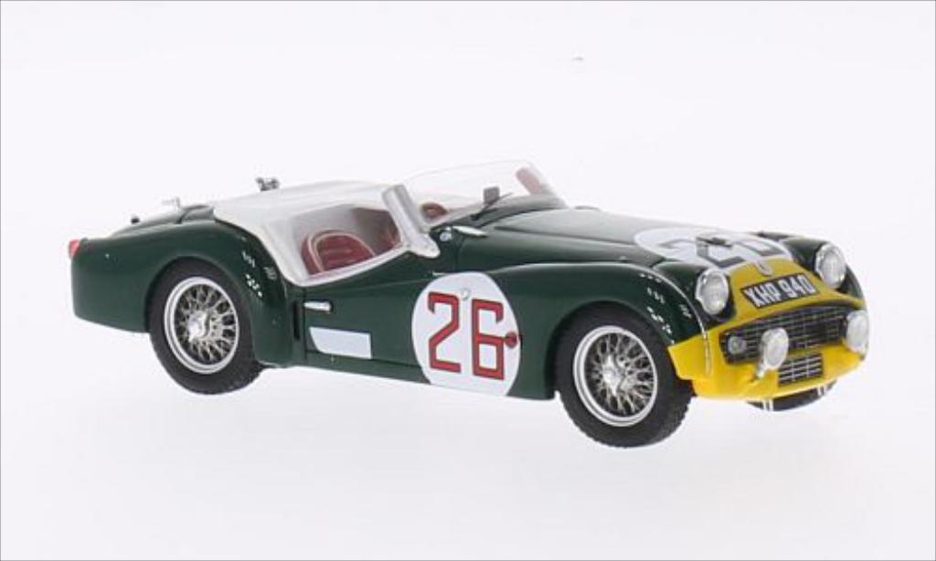 Triumph TR3 S 1/43 Spark S RHD No.26 24h Le Mans 1959 /M.redhschild diecast model cars