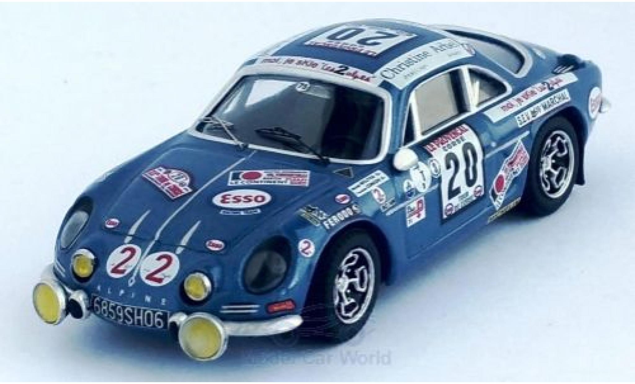 Alpine A110 1/43 Trofeu Renault A 110 No.20 Rally WM Tour de Corse 1975 M.Mouton/F.Conconi diecast model cars