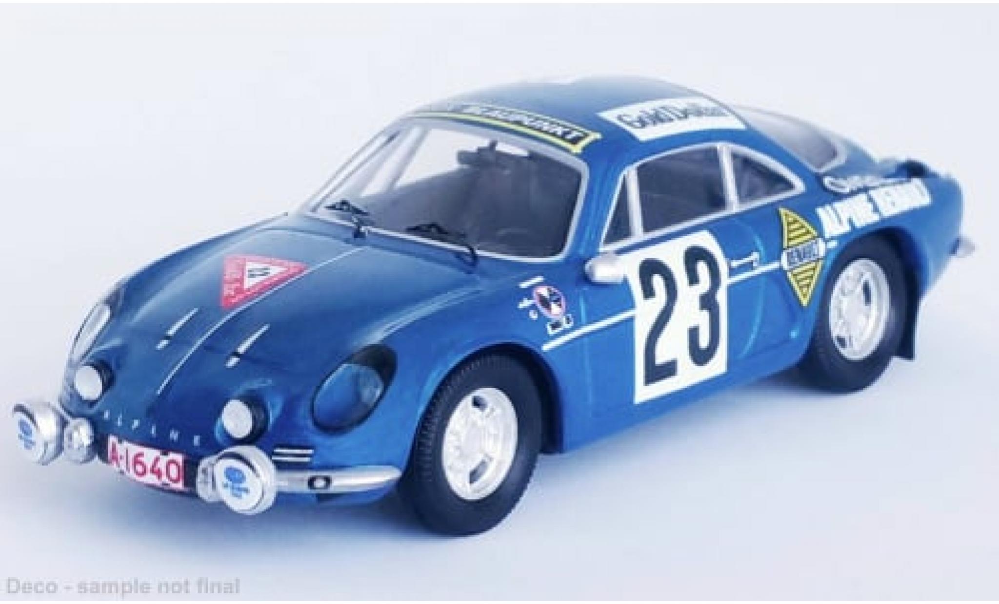 Alpine A110 1/43 Trofeu Renault No.23 1000 Lakes Rally 1969 1:43 diecast model cars