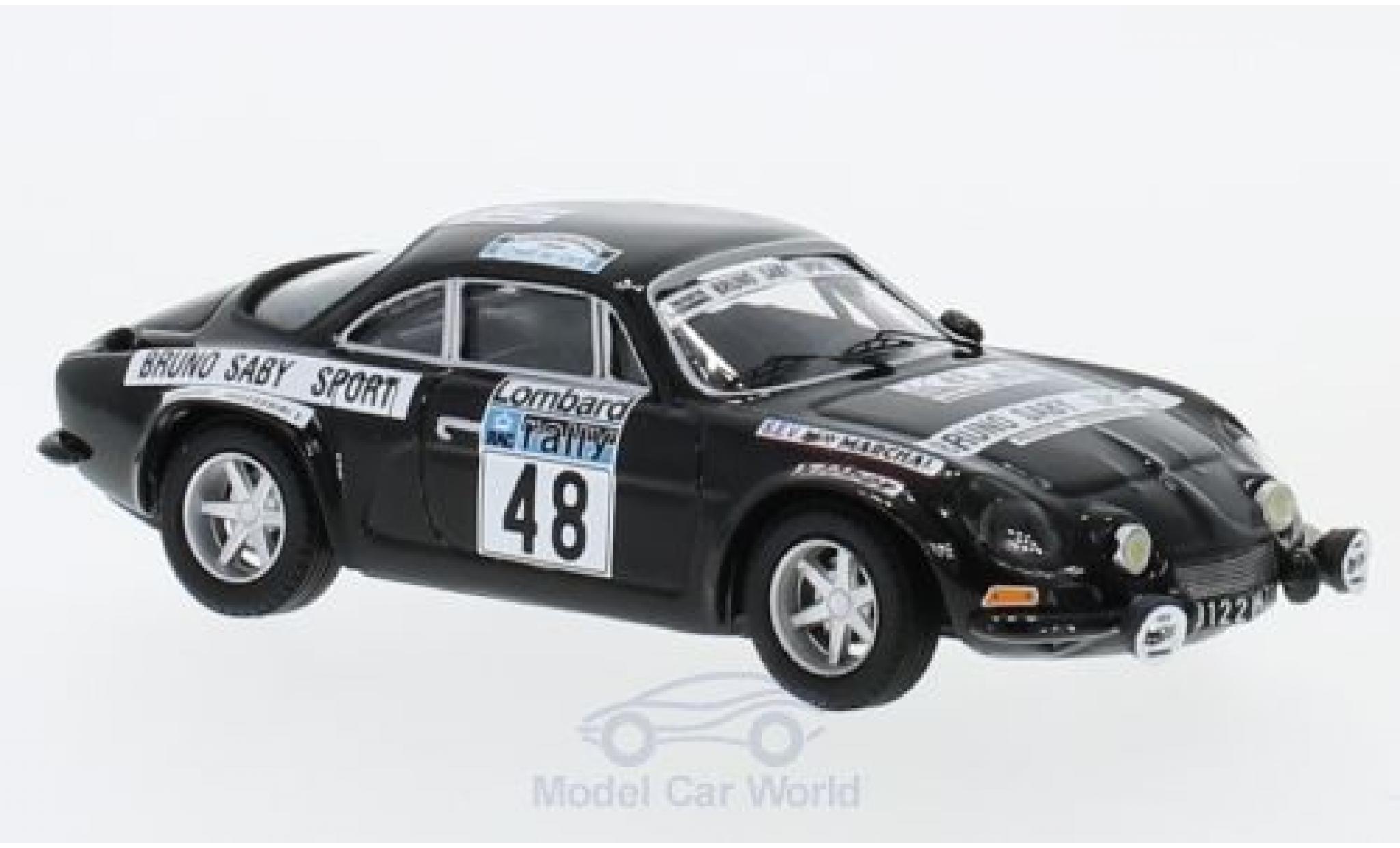Alpine A110 1/43 Trofeu Renault No.48 Rally WM RAC Rally 1978 B.Saby/M.Guegan diecast model cars