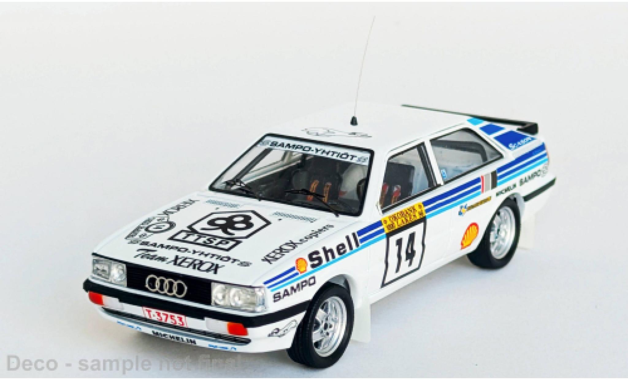Audi Quattro 1/43 Trofeu quattro 1000 Lakes Rally 1986 #14 1:43 diecast model cars