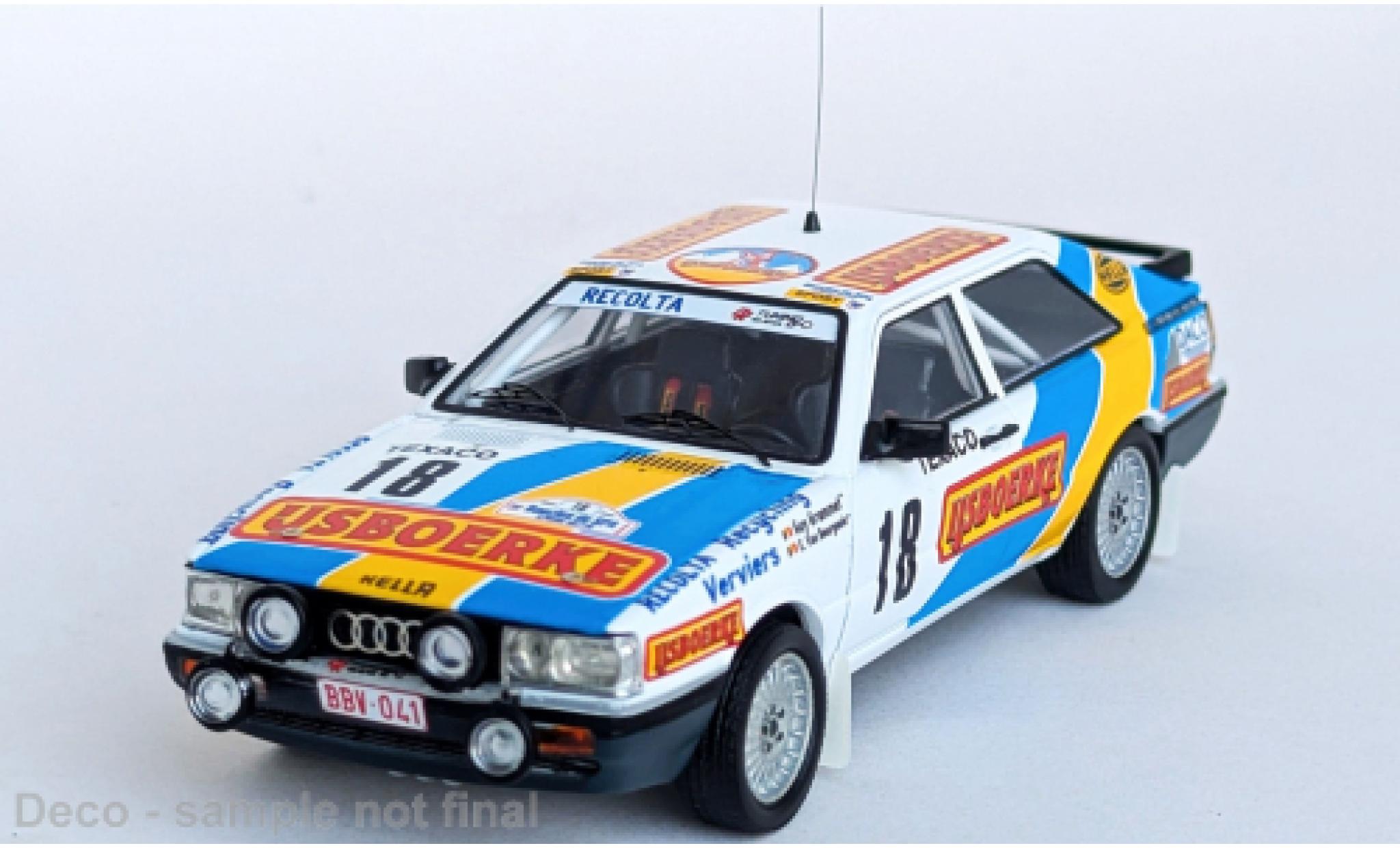 Audi Quattro 1/43 Trofeu Coupe Boucles de Spa 1987 #18 1:43 diecast model cars