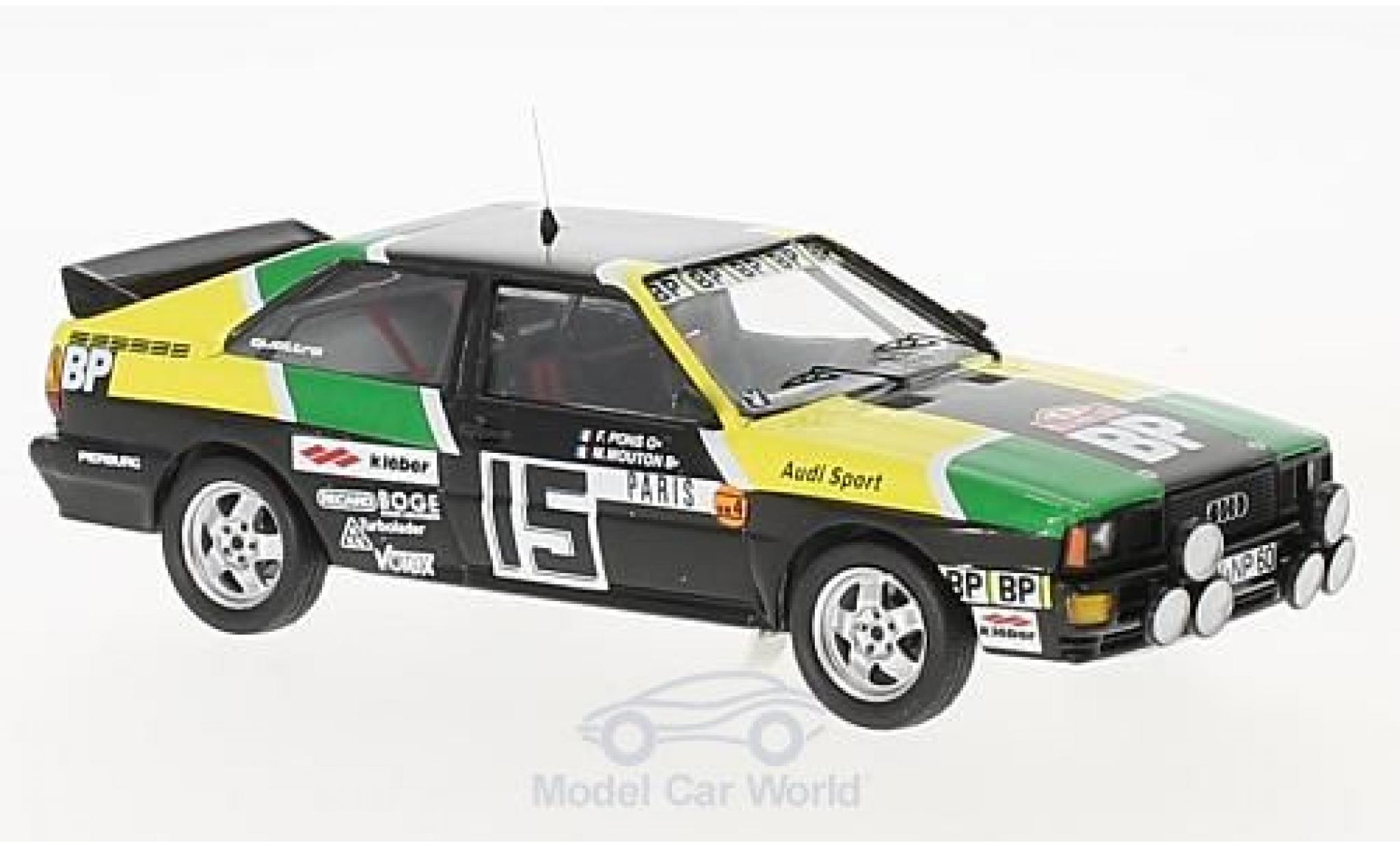 Audi Quattro 1/43 Trofeu quattro No.15 BP Rally WM Rally Monte Carlo 1981 M.Mouton/A.Arrii diecast model cars
