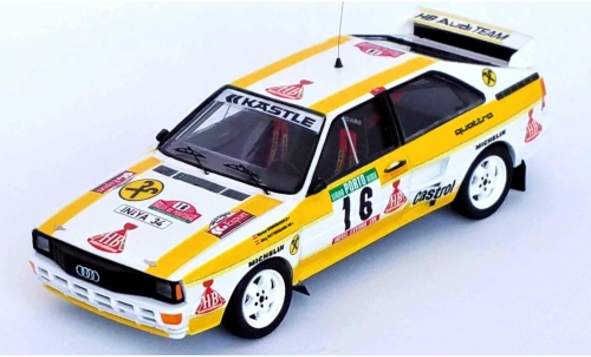 Audi Quattro 1/43 Trofeu quattro No.16 HB Rally WM Rally Portugal 1985 W.Grissmann/J.Pattermann diecast model cars