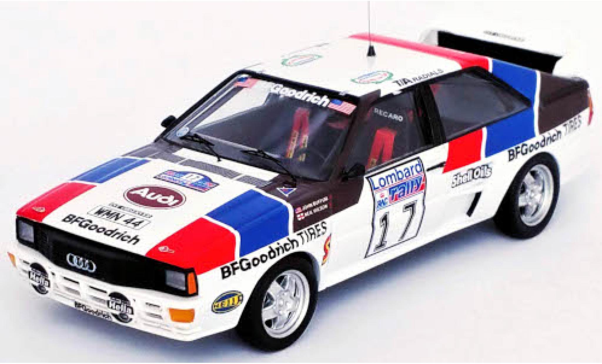 Audi Quattro 1/43 Trofeu quattro No.17 Rally WM RAC Rally 1984 J.Buffum/N.Wilson diecast model cars