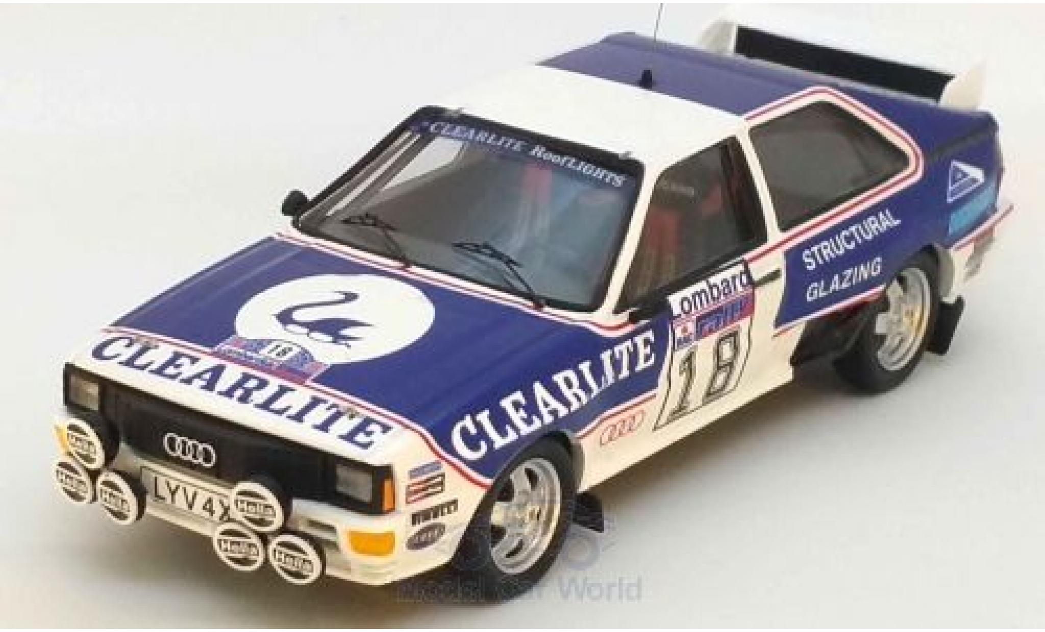 Audi Quattro 1/43 Trofeu quattro No.18 Rally WM RAC Rally 1983 D.Weidner/R.Arthur diecast model cars