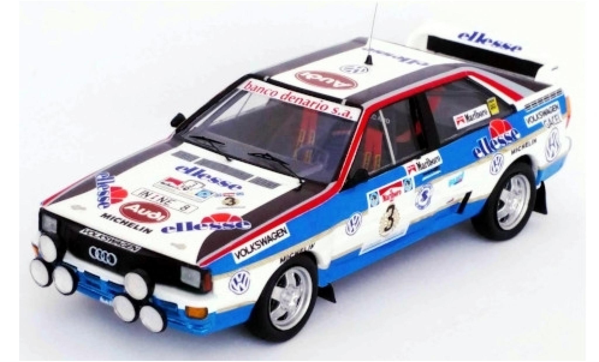 Audi Quattro 1/43 Trofeu quattro No.3 Rally WM Rally Argentinien 1984 J.Recalde/J.Del Buono diecast model cars