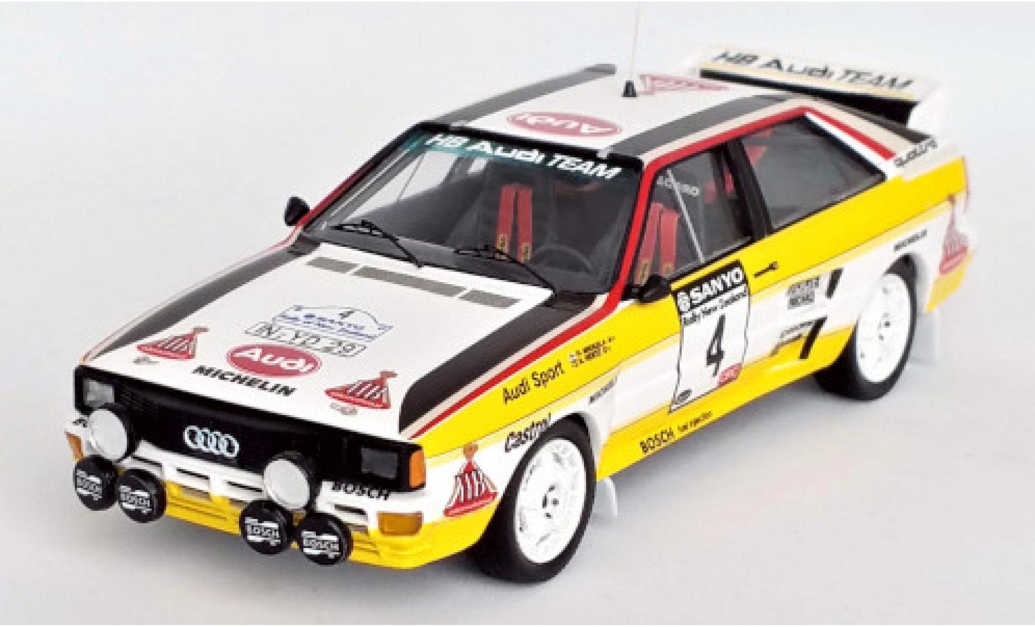 Audi Quattro 1/43 Trofeu quattro No.4 HB Team HB Rally WM Rally Neuseeland 1984 H.Mikkola/A.Hertz diecast model cars