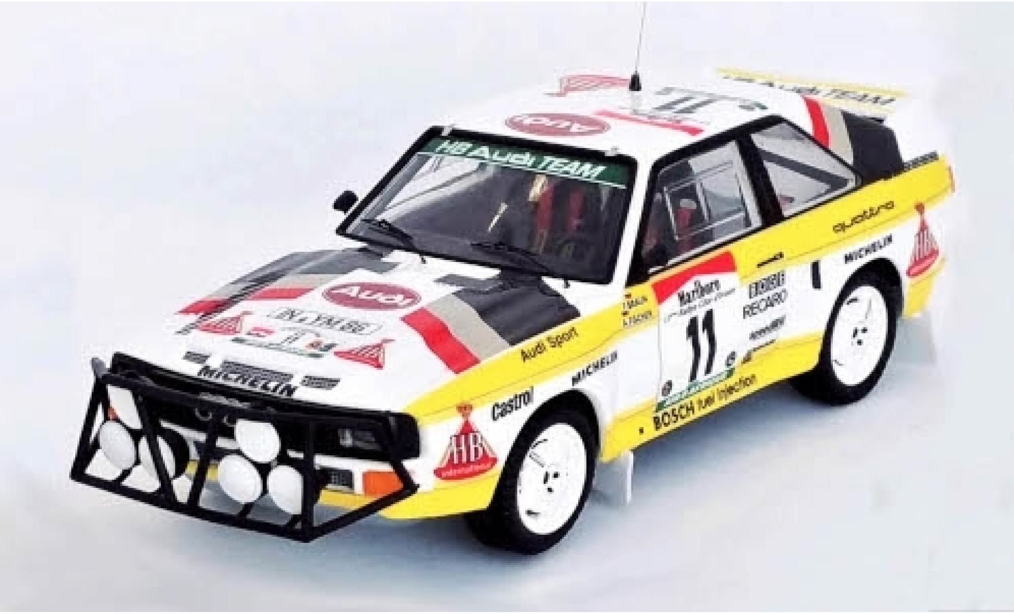Audi Sport Quattro 1/43 Trofeu Sport quattro No.11 HB Team Rally WM Rally Bandama 1985 F.Braun/A.Fischer diecast model cars