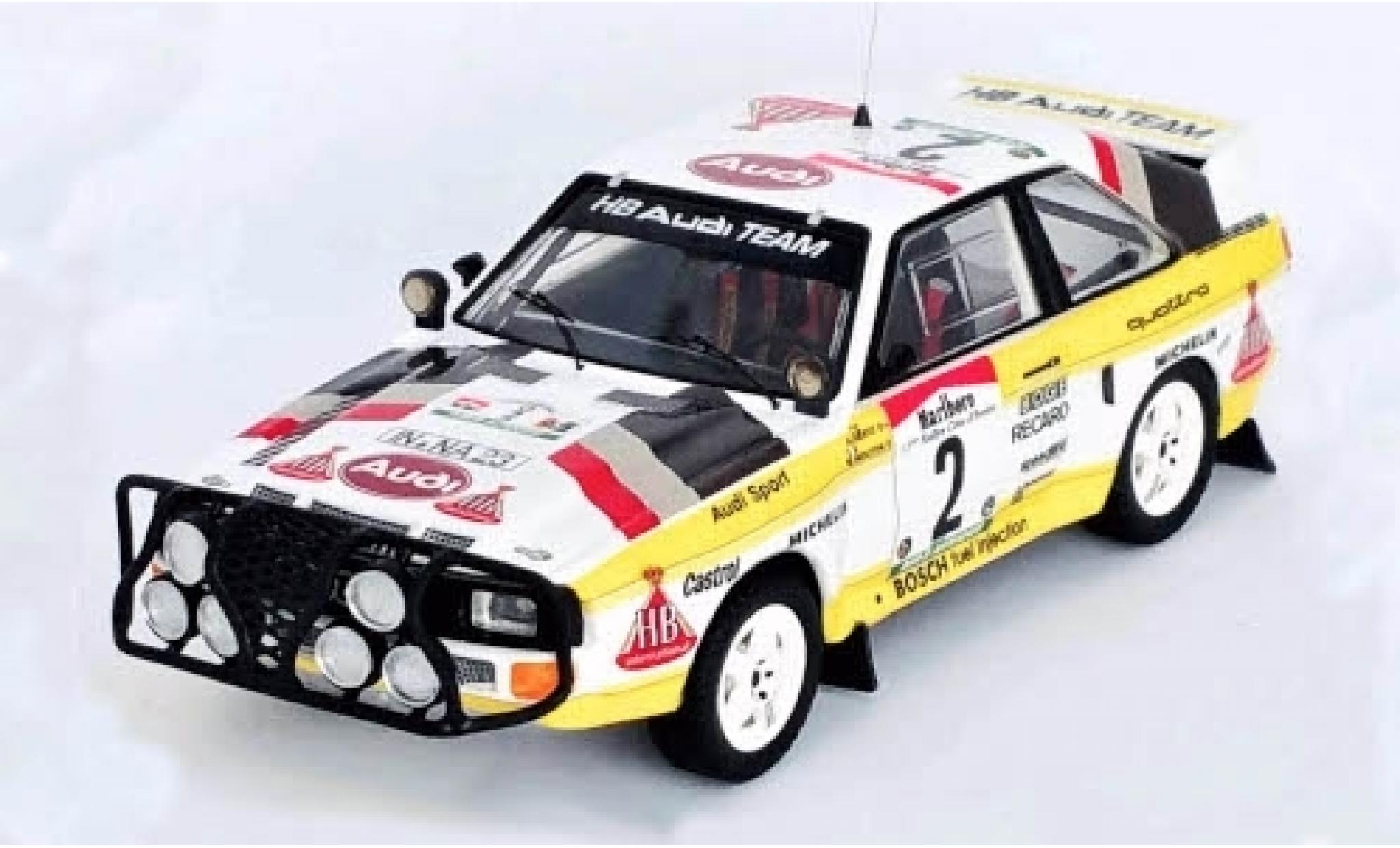 Audi Sport Quattro 1/43 Trofeu Sport quattro No.2 HB Team Rally WM Rally Bandama 1985 M.Mouton/A.Hertz diecast model cars