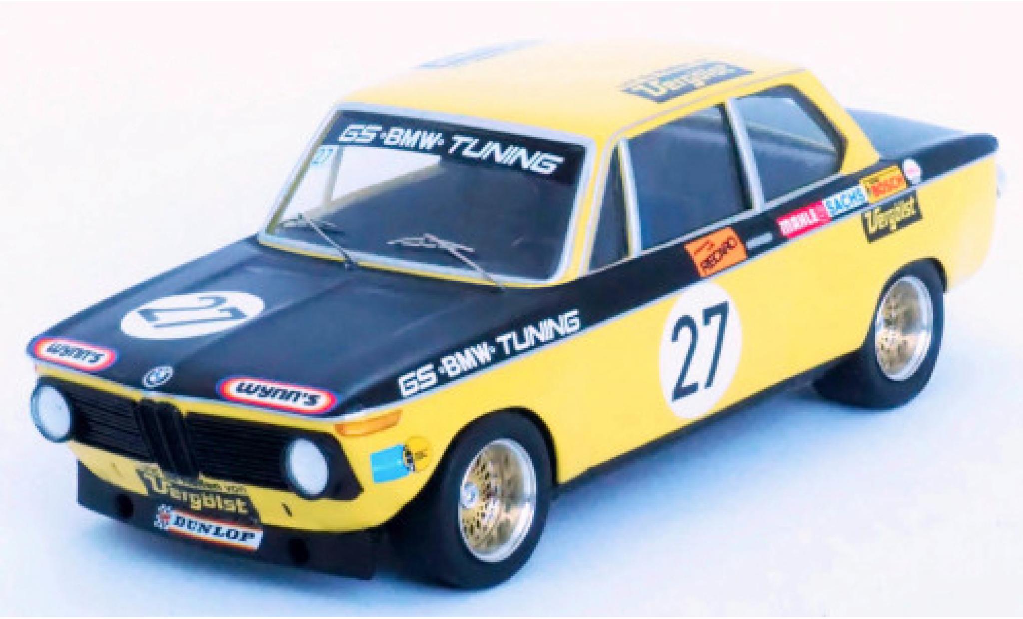Bmw 2002 1/43 Trofeu No.27 GS Tuning Verg&ouml;lst 6h N&uuml;rburgring 1972 D.Basche/J.Barth diecast model cars
